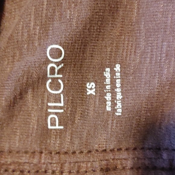 Pilcro Anthropologie Stitch long sleeve top brown Sz.XS - Picture 7 of 8